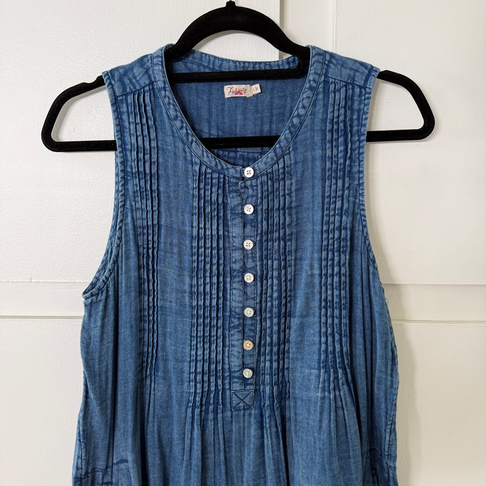 Faherty Dream Cotton Gauze Isha Dress - Picture 7 of 9